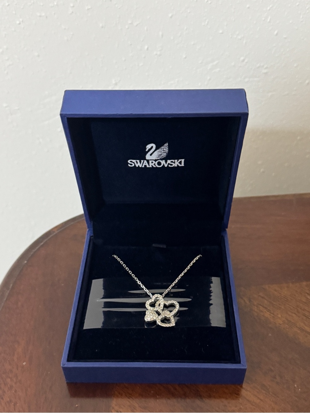 Swarovski Silver Crystal Heart Necklace